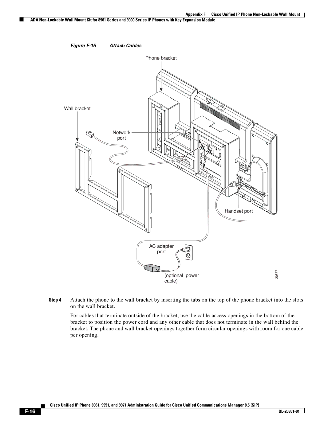 Cisco Systems 8961 manual Figure F-15 