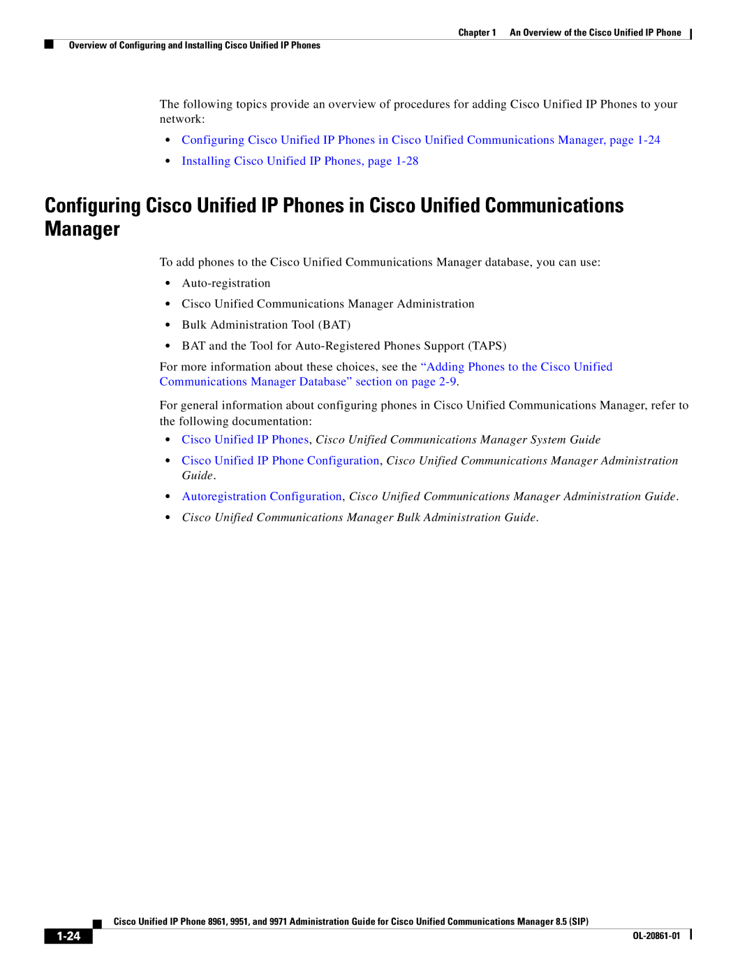 Cisco Systems 8961 manual OL-20861-01 