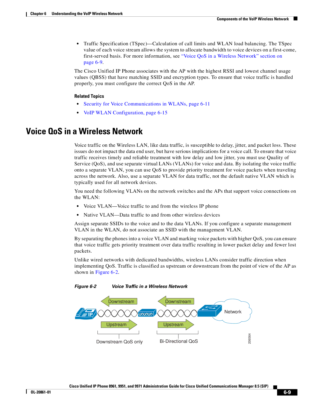 Cisco Systems 8961 manual Voice QoS in a Wireless Network 