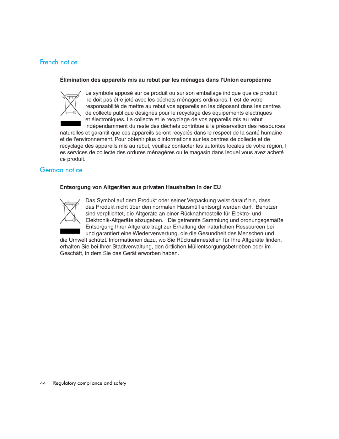 Cisco Systems 9124E manual French notice, German notice 