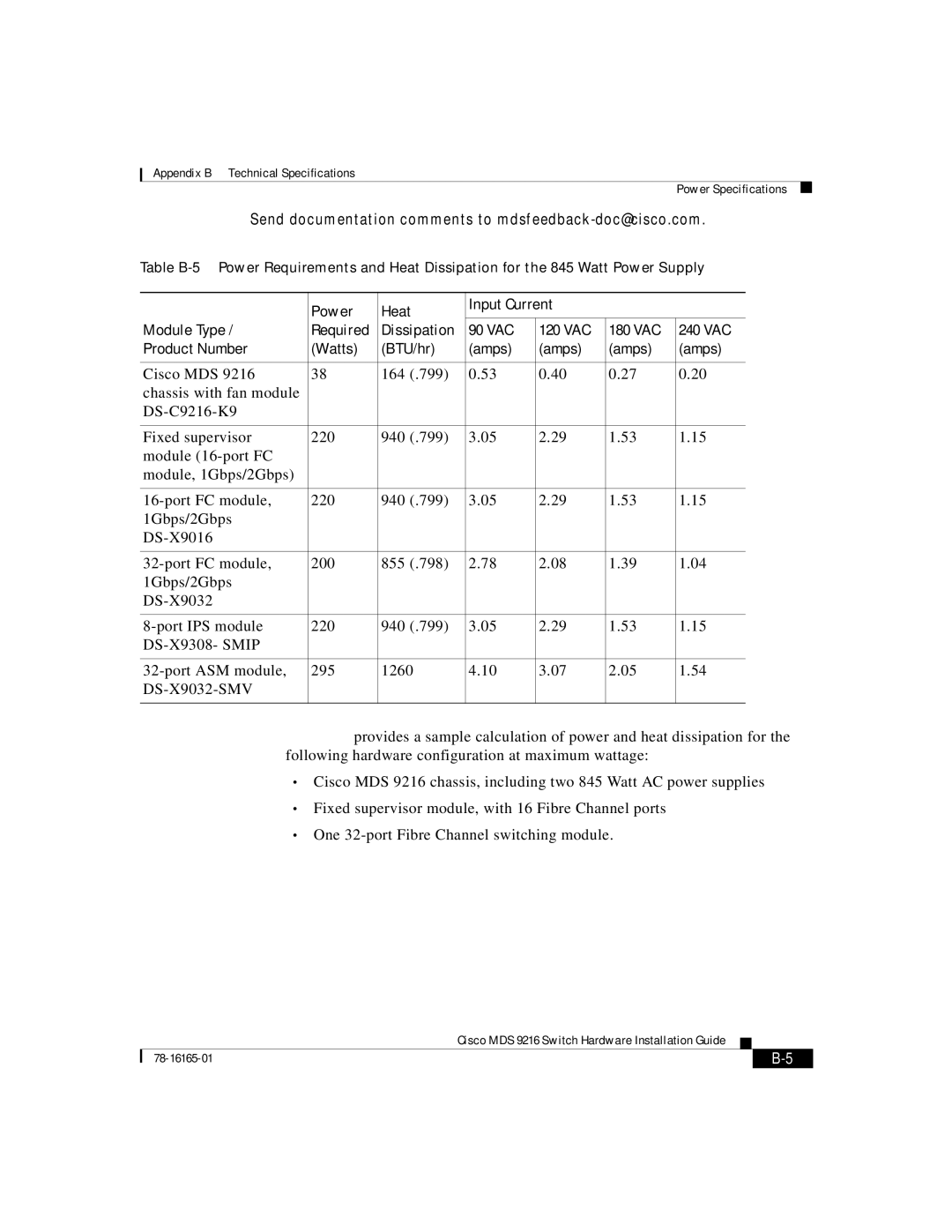 Cisco Systems 9216 manual Send documentation comments to mdsfeedback-doc@cisco.com 