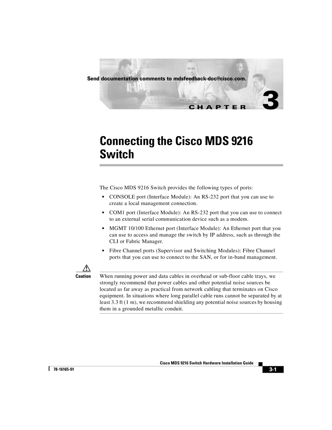 Cisco Systems 9216 manual Connecting the Cisco MDS Switch 