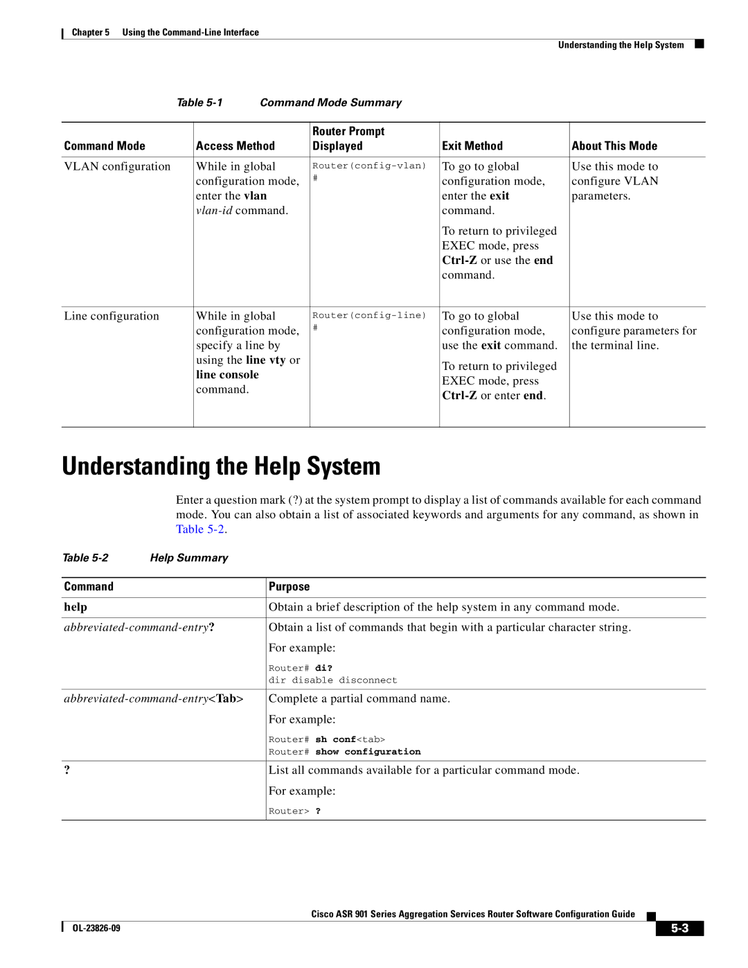 Cisco Systems A9014CFD manual Understanding the Help System, Line console, Ctrl-Z or enter end 