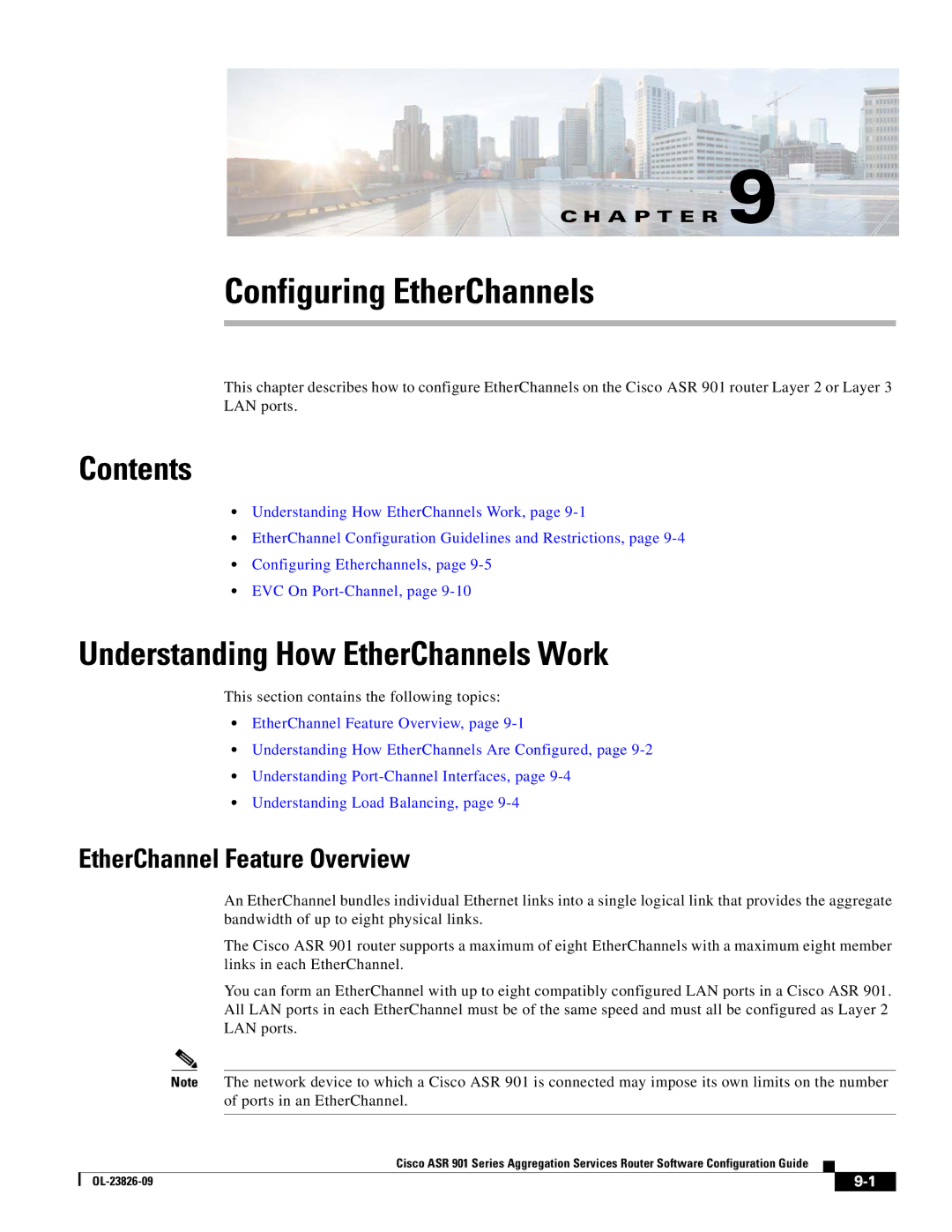 Cisco Systems A9014CFD Configuring EtherChannels, Understanding How EtherChannels Work, EtherChannel Feature Overview 