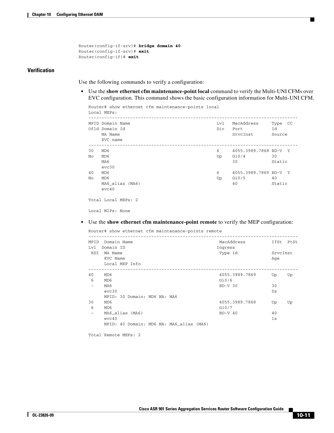 Cisco Systems A9014CFD manual 10-11 