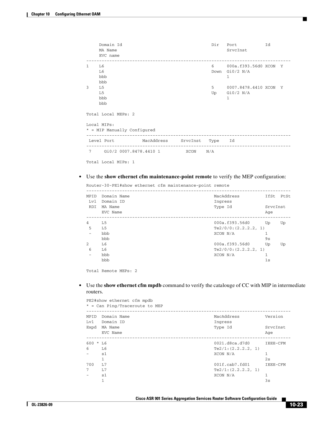 Cisco Systems A9014CFD manual 10-23 