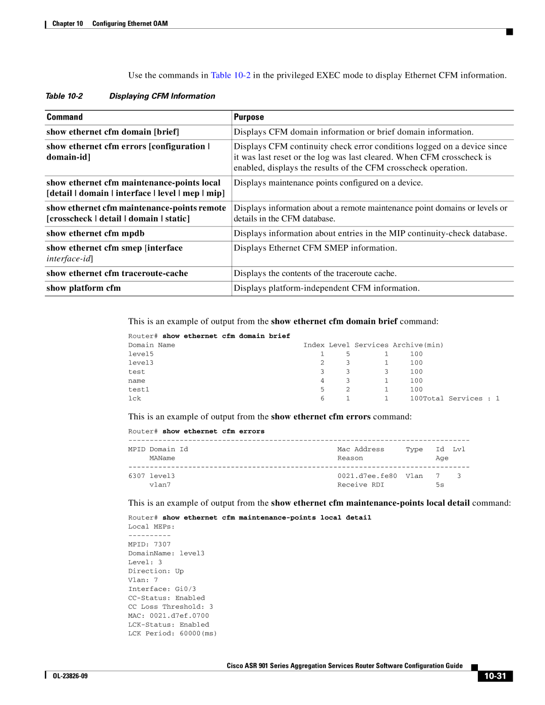 Cisco Systems A9014CFD manual 10-31 