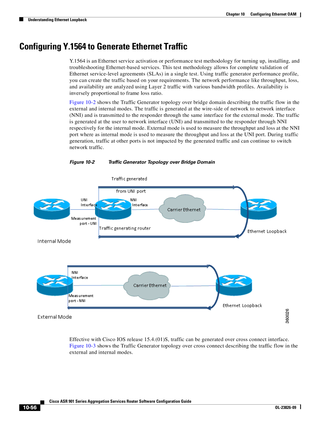 Cisco Systems A9014CFD manual Configuring Y.1564 to Generate Ethernet Traffic, 10-56 