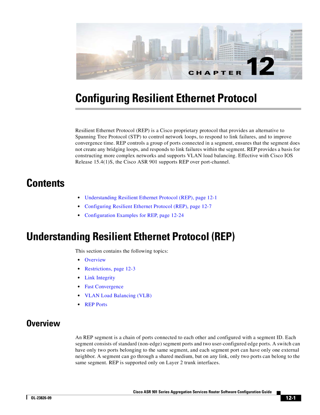 Cisco Systems A9014CFD Configuring Resilient Ethernet Protocol, Understanding Resilient Ethernet Protocol REP, Overview 