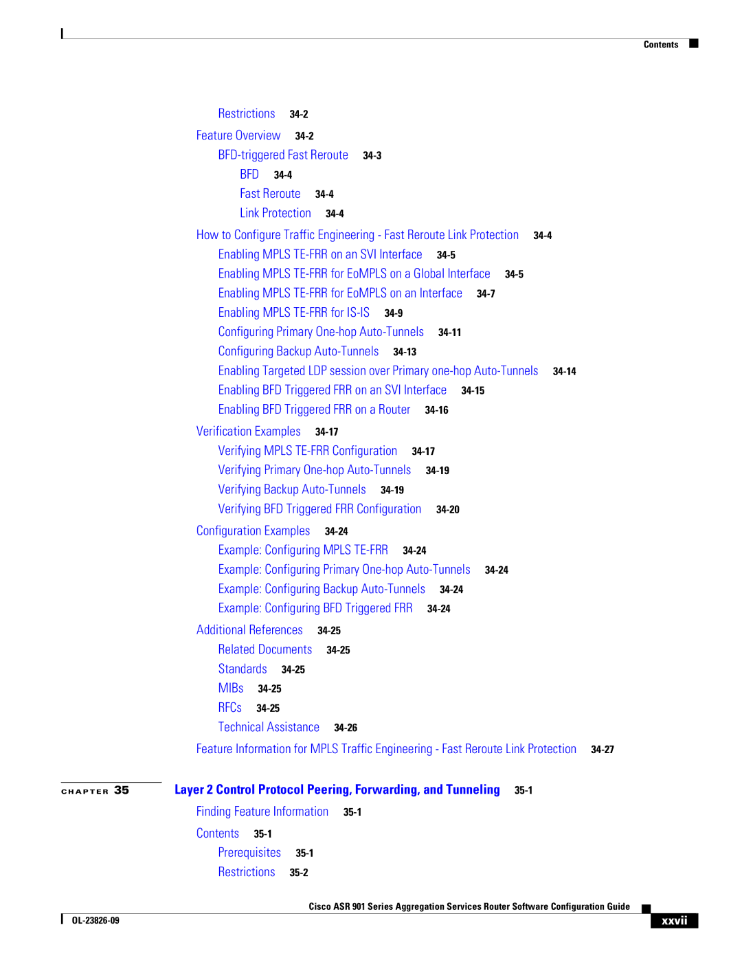 Cisco Systems A9014CFD manual Bfd, Xxvii 