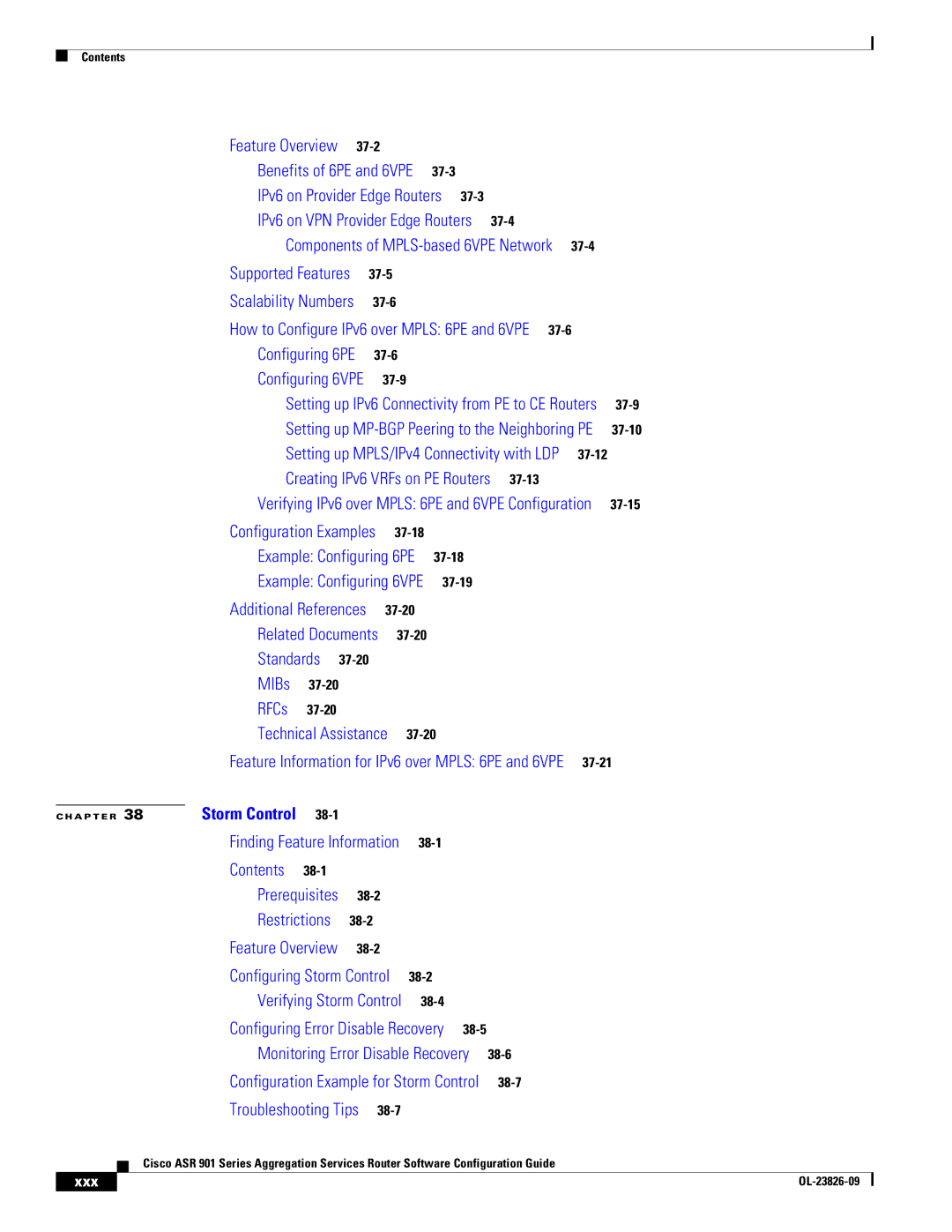 Cisco Systems A9014CFD manual Creating IPv6 VRFs on PE Routers, Xxx 