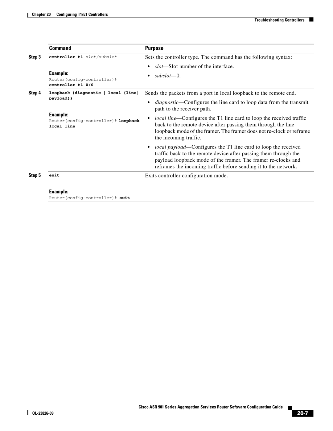 Cisco Systems A9014CFD manual Path to the receiver path, 20-7, Local line 