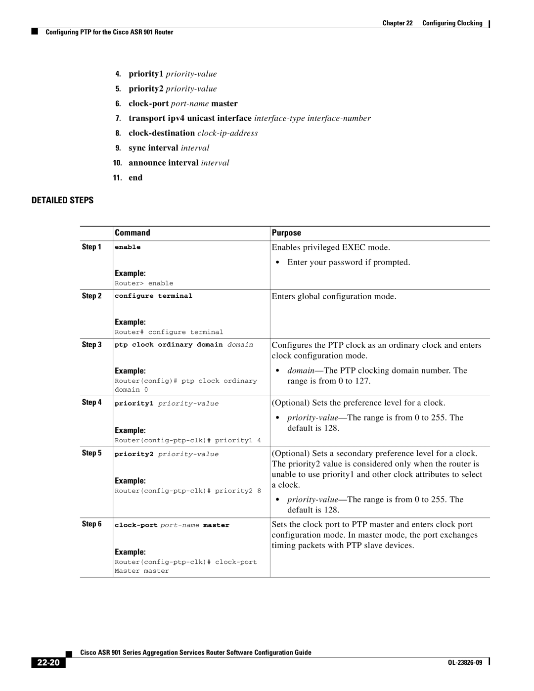 Cisco Systems A9014CFD manual Priority1 priority-value Priority2 priority-value, 22-20 