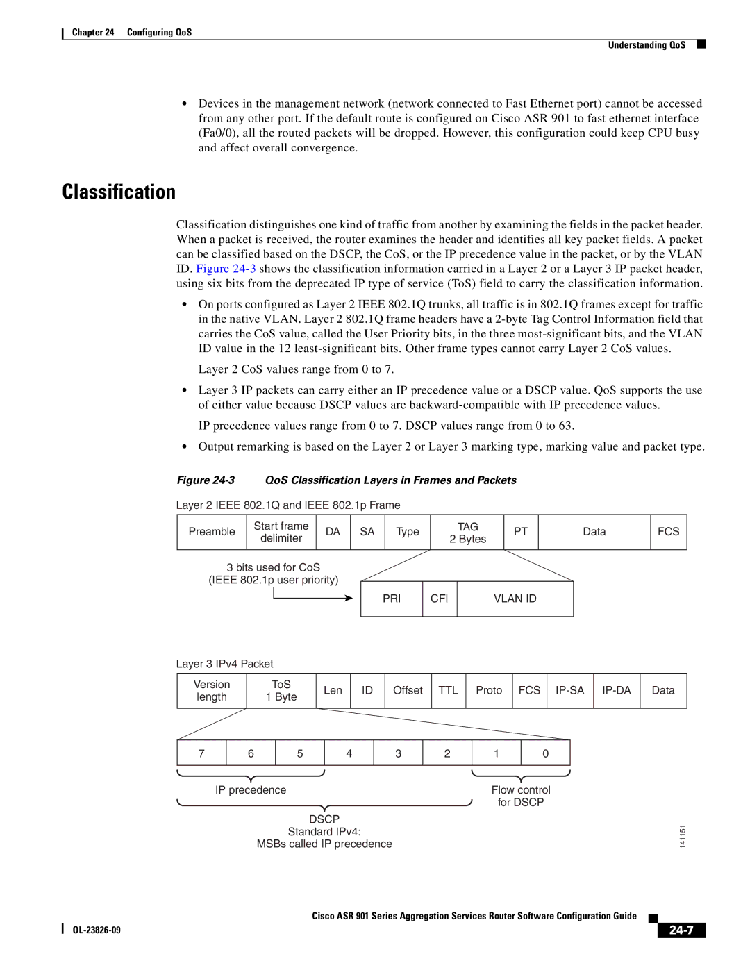 Cisco Systems A9014CFD manual Classification, 24-7 