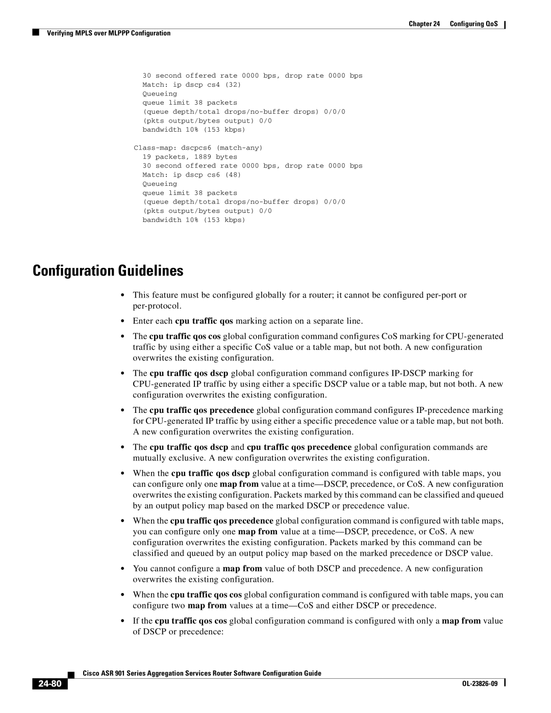 Cisco Systems A9014CFD manual Configuration Guidelines, 24-80 