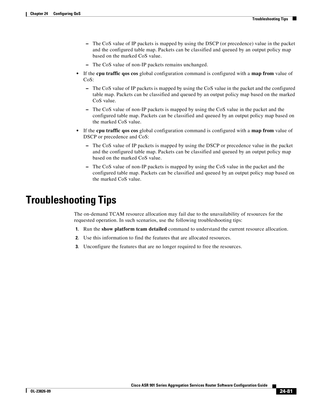 Cisco Systems A9014CFD manual Troubleshooting Tips, 24-81 