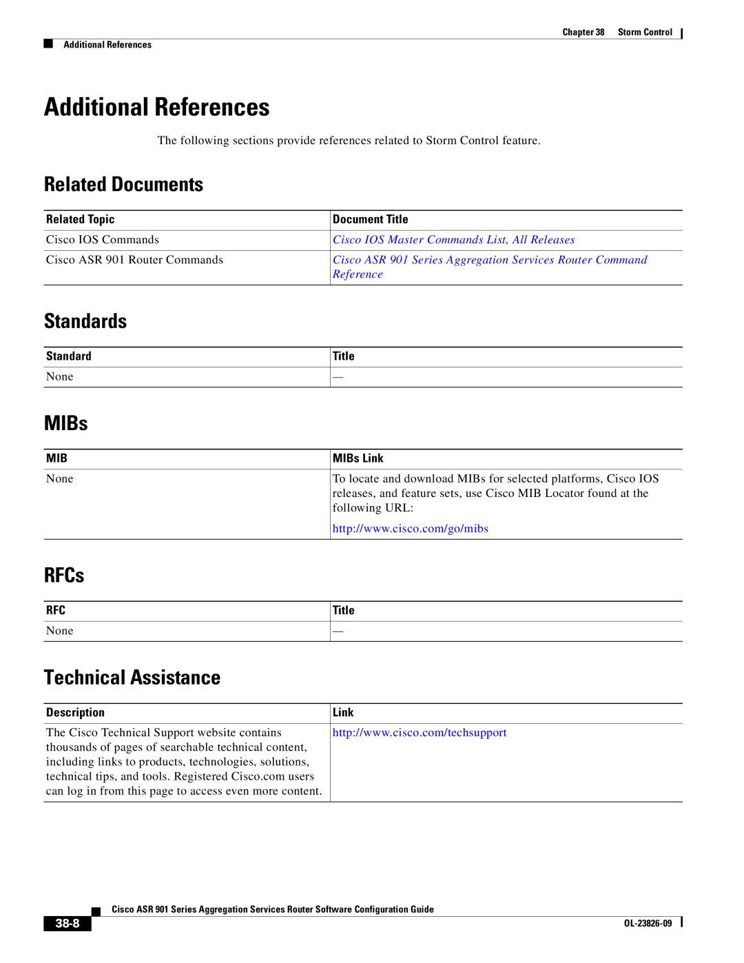 Cisco Systems A9014CFD manual Additional References, 38-8 