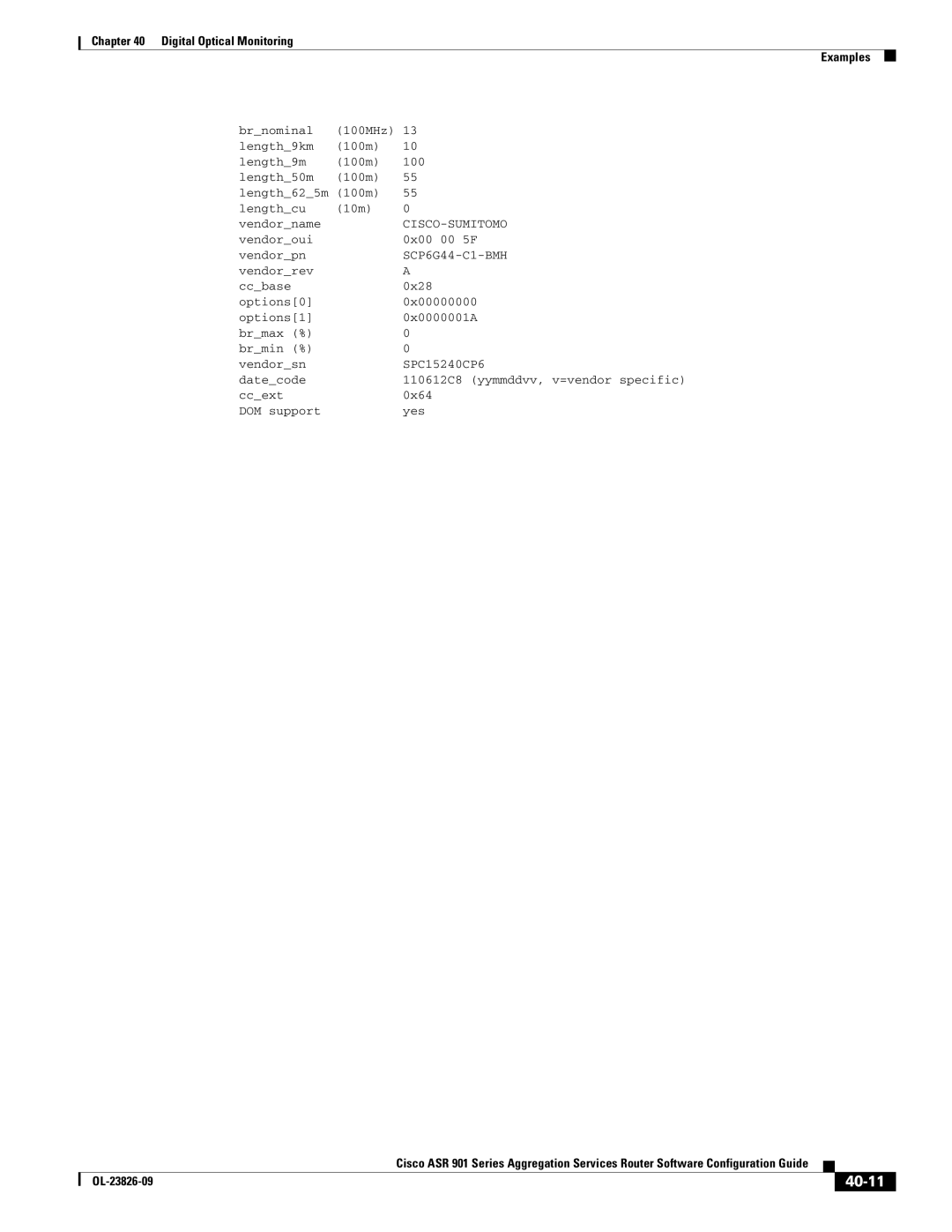 Cisco Systems A9014CFD manual 40-11, SCP6G44-C1-BMH 