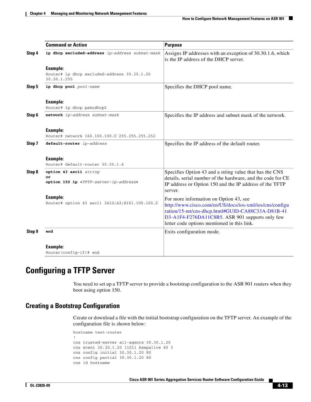 Cisco Systems A9014CFD manual Configuring a Tftp Server, Creating a Bootstrap Configuration 