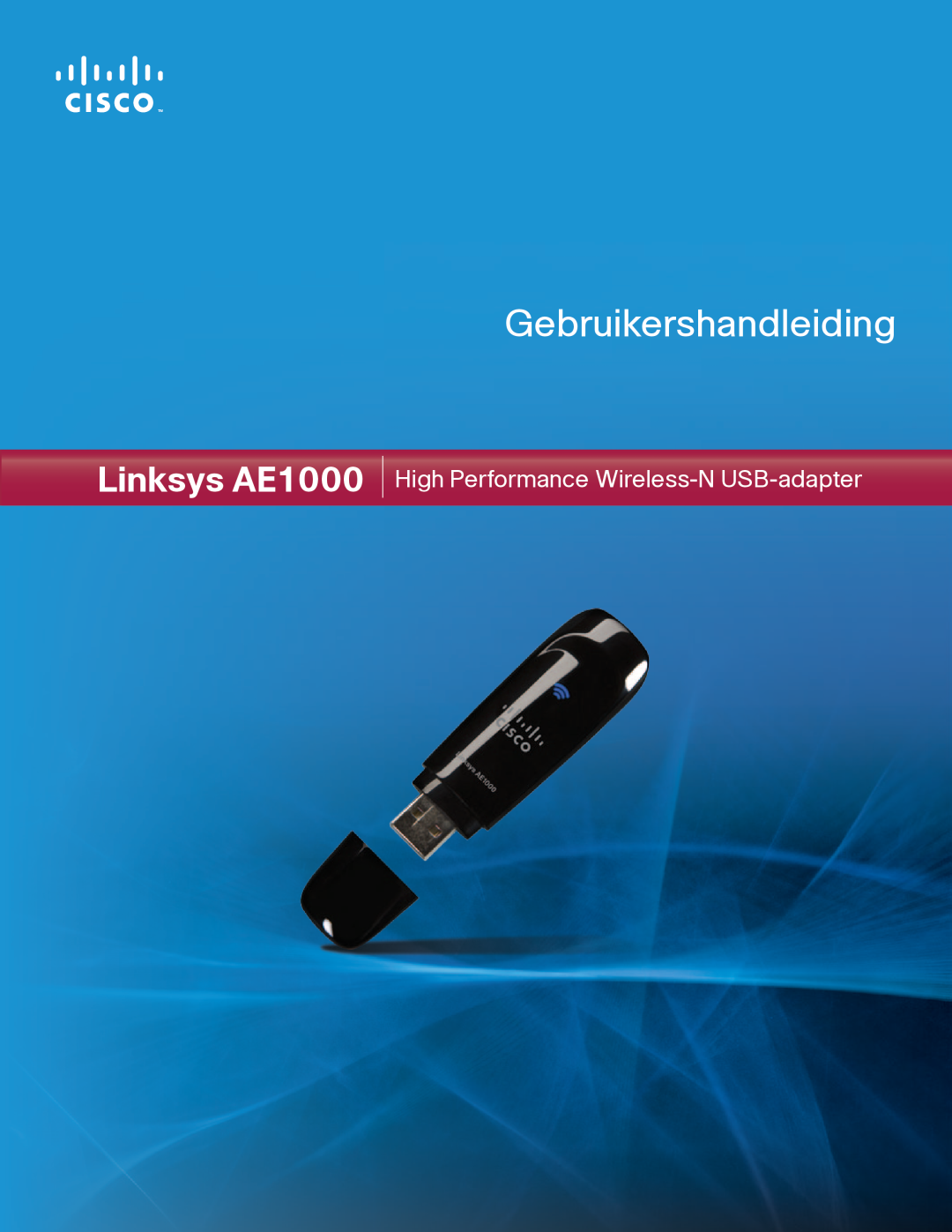 Cisco Systems manual Gebruikershandleiding, Linksys AE1000, High Performance Wireless-N USB-adapter 