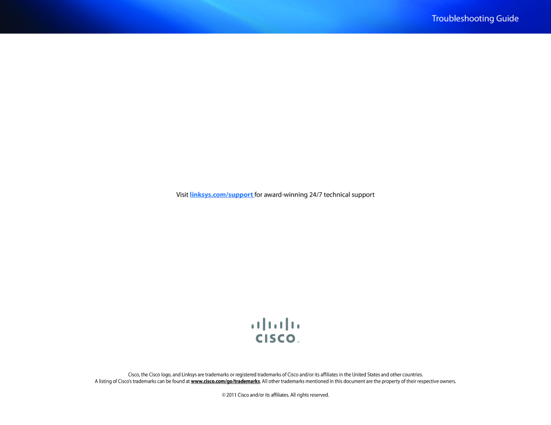 Cisco Systems AE1200, AE2500 manual Troubleshooting Guide 