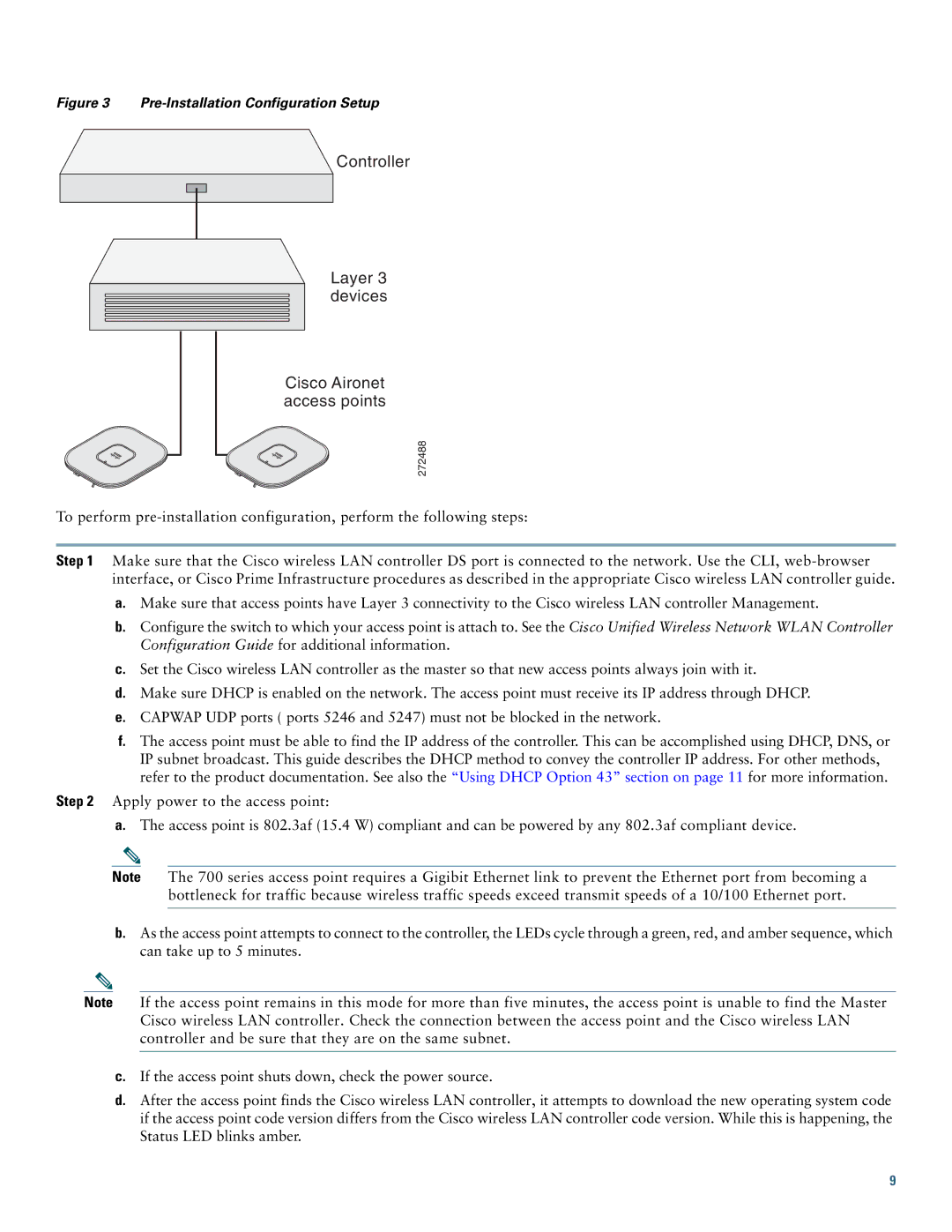 Cisco Systems AIR-CAP702I-x-K9 specifications Controller Layer 3 devices Cisco Aironet access points 