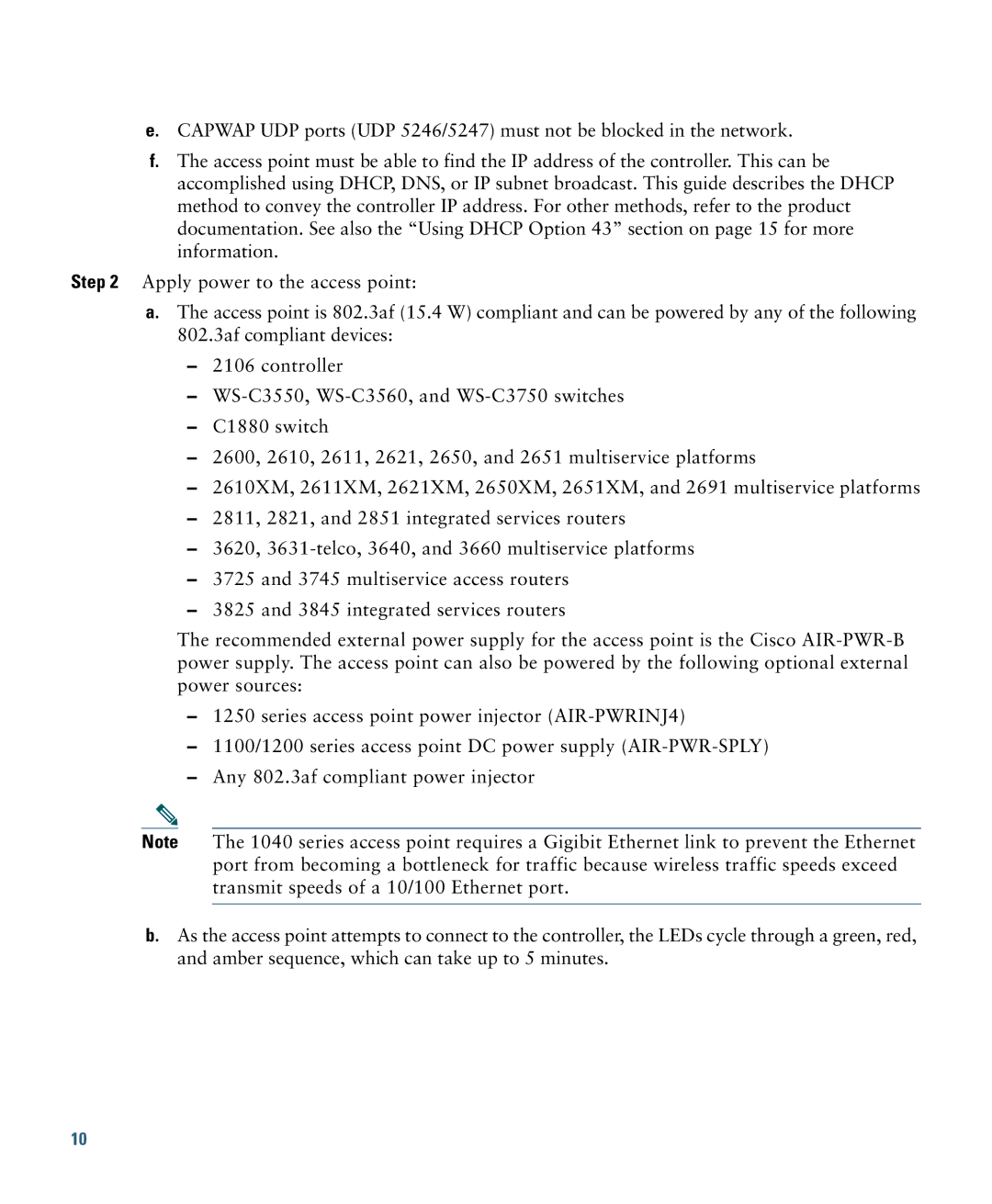 Cisco Systems AIRAP1041NAK9 specifications 