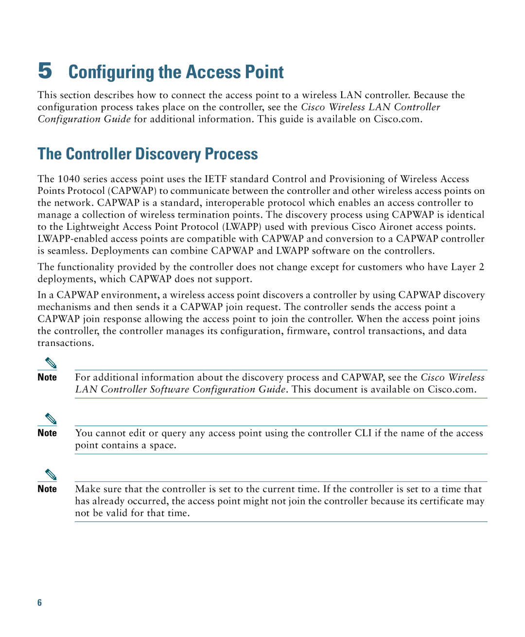 Cisco Systems AIRAP1041NAK9 specifications Configuring the Access Point, Controller Discovery Process 