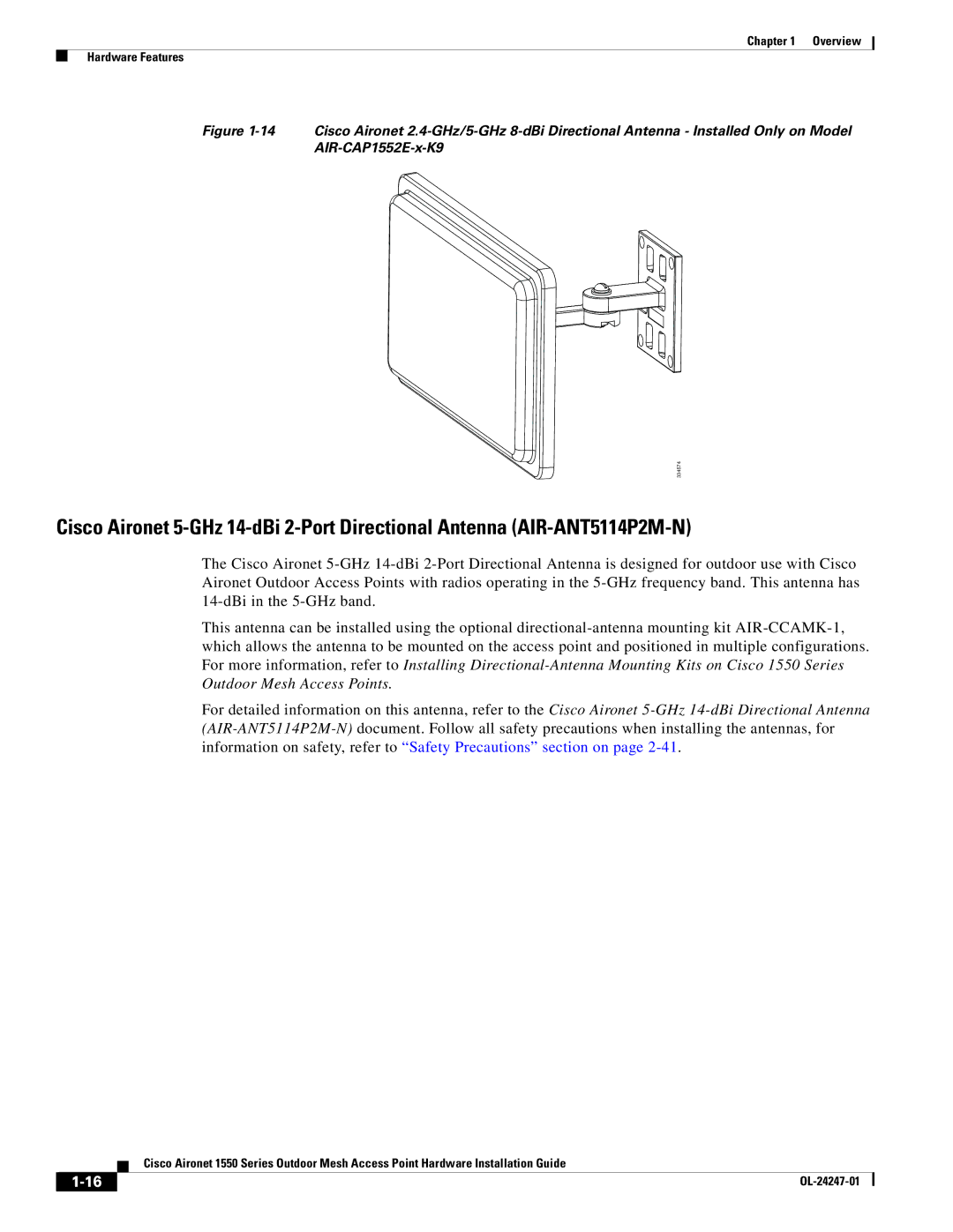 Cisco Systems AIRCAP1552EUAK9, AIRCAP1552EAK9RF, AIRPWRINJ15002 manual 334574 