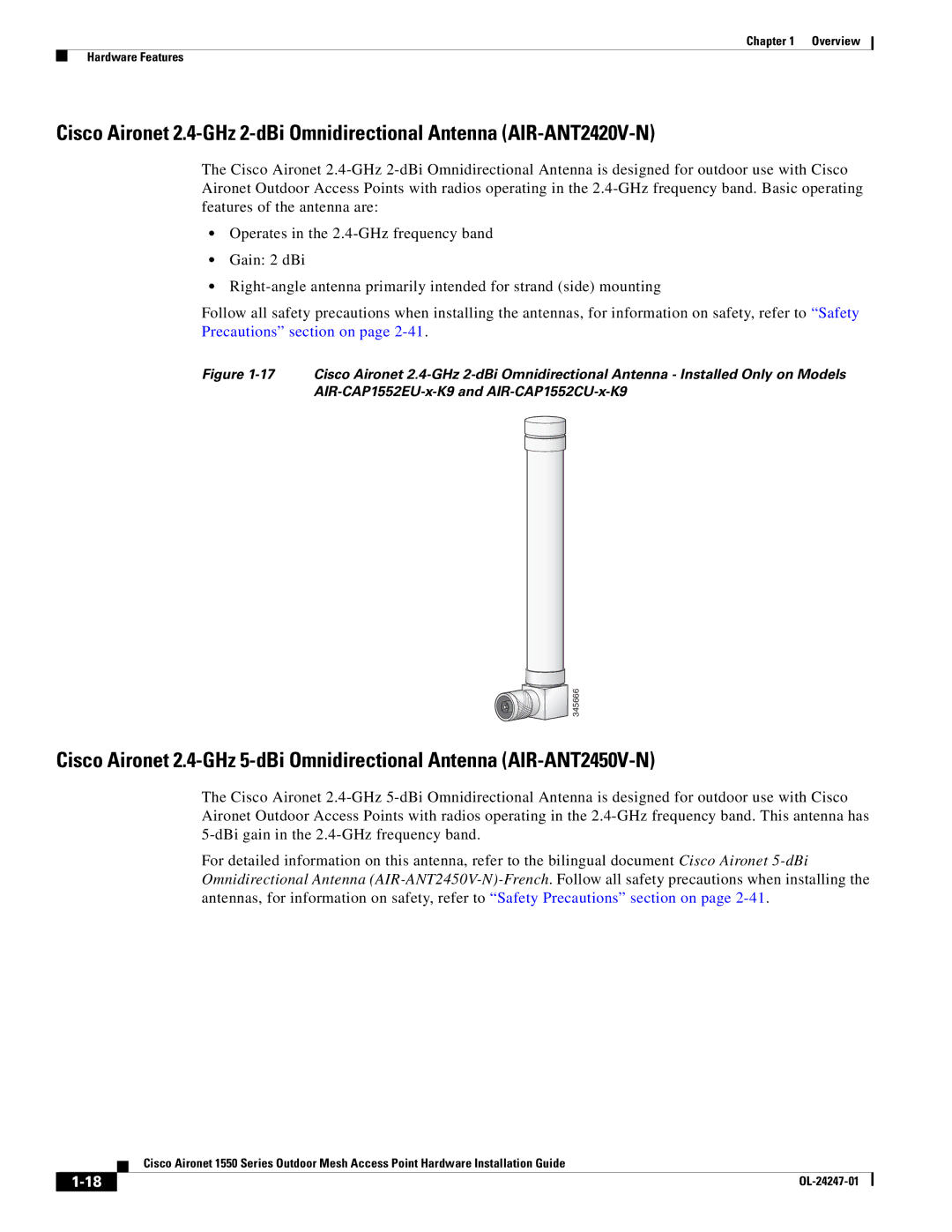 Cisco Systems AIRCAP1552EAK9RF, AIRCAP1552EUAK9, AIRPWRINJ15002 manual 345666 