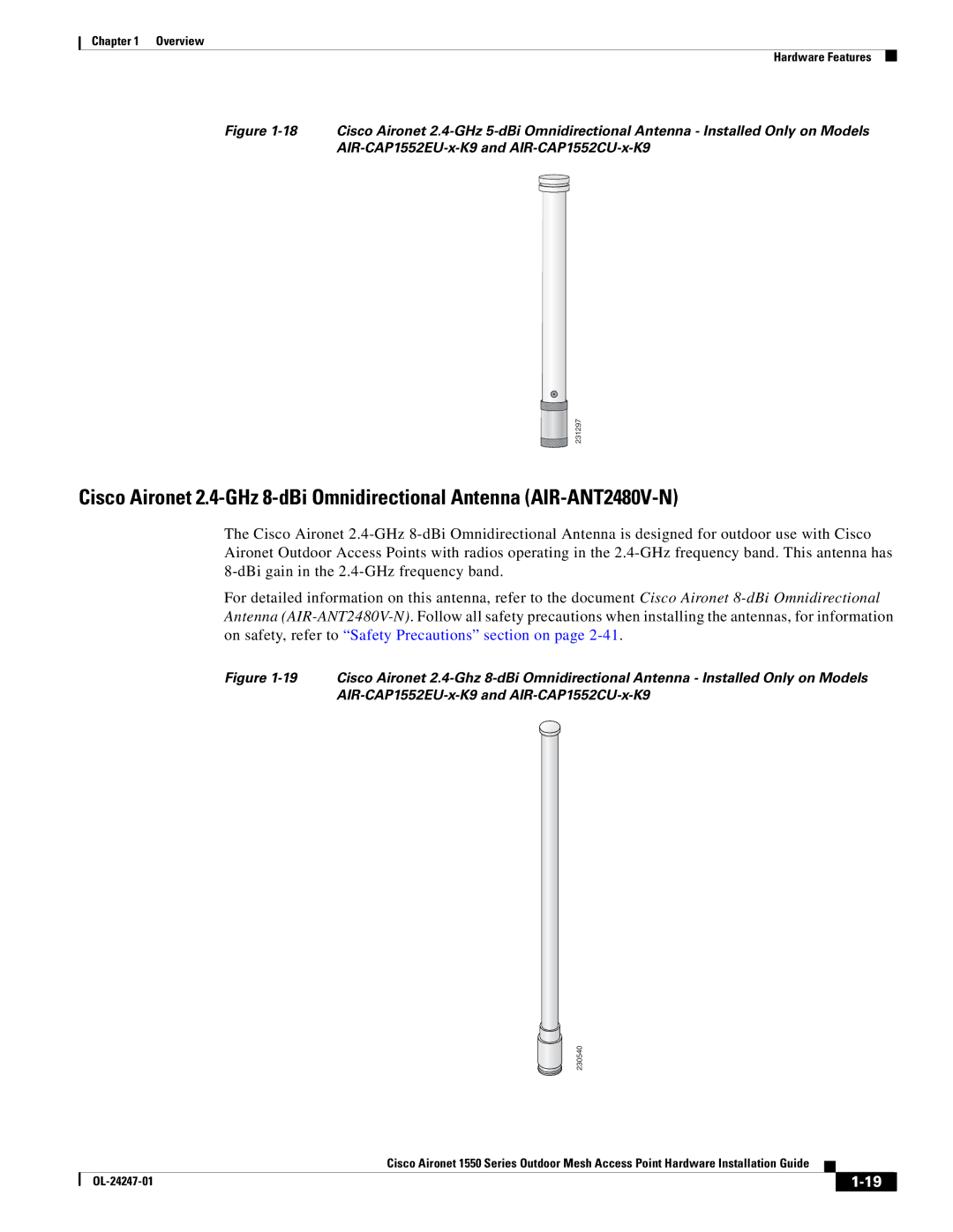 Cisco Systems AIRCAP1552EUAK9, AIRCAP1552EAK9RF, AIRPWRINJ15002 manual 231297 