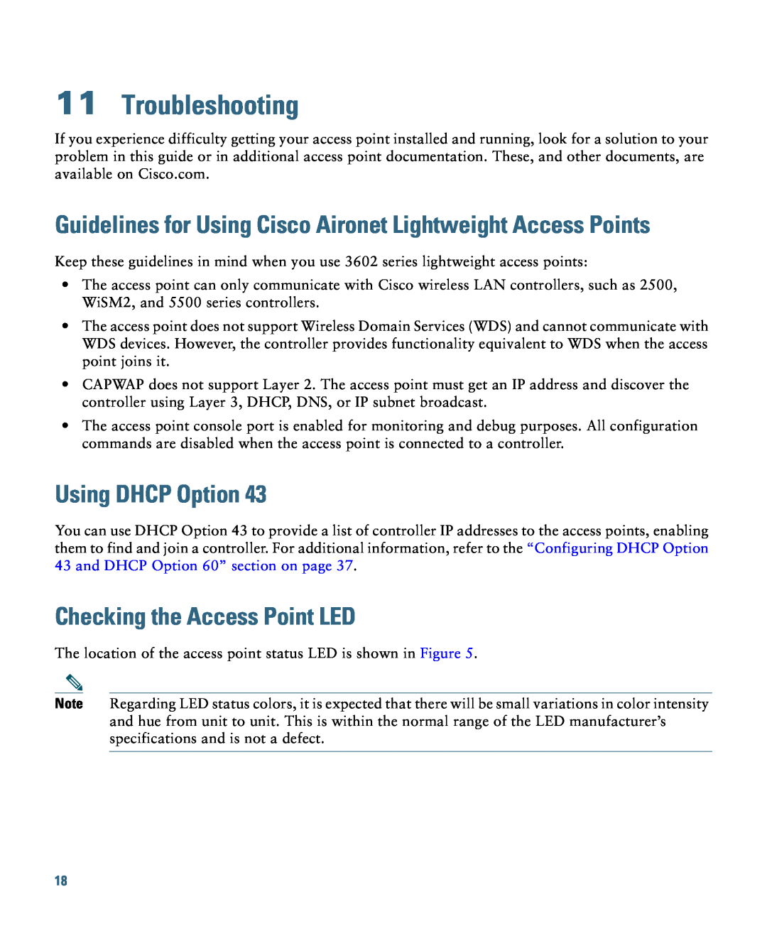Cisco Systems AIRCAP3602EAK9, AIRCAP3602ITK9 Troubleshooting, Guidelines for Using Cisco Aironet Lightweight Access Points 