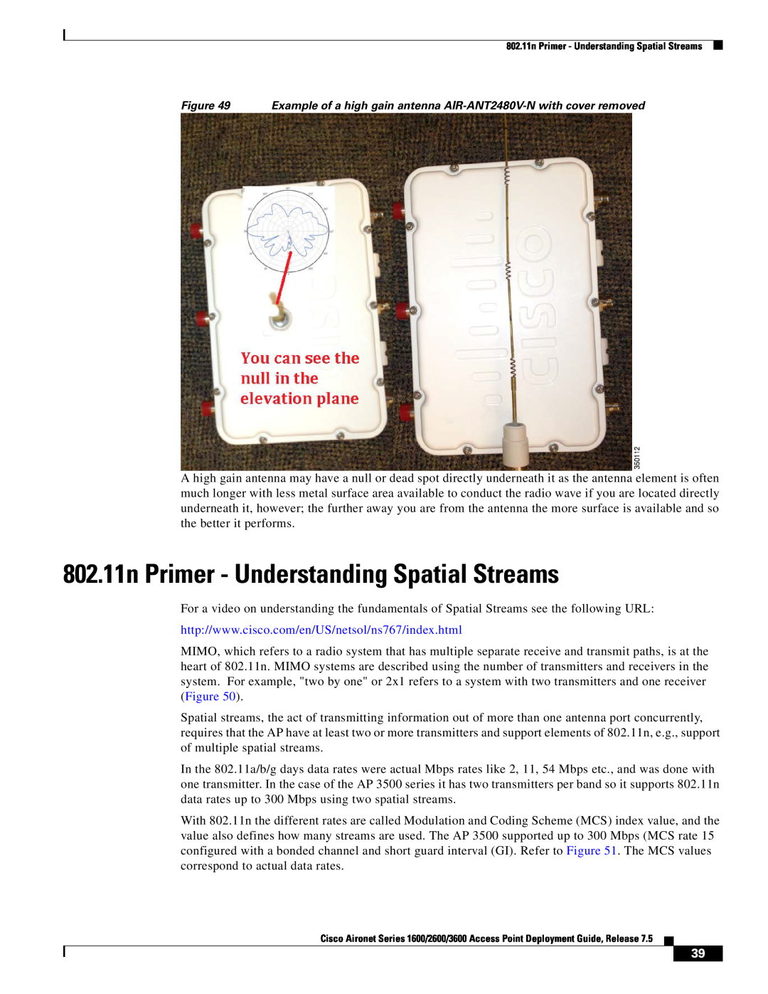 Cisco Systems AIRRM3000ACAK9 manual 802.11n Primer - Understanding Spatial Streams 