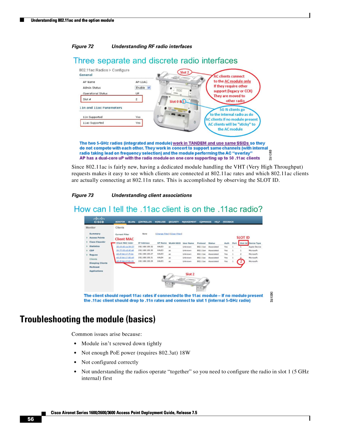 Cisco Systems AIRRM3000ACAK9 manual Troubleshooting the module basics 