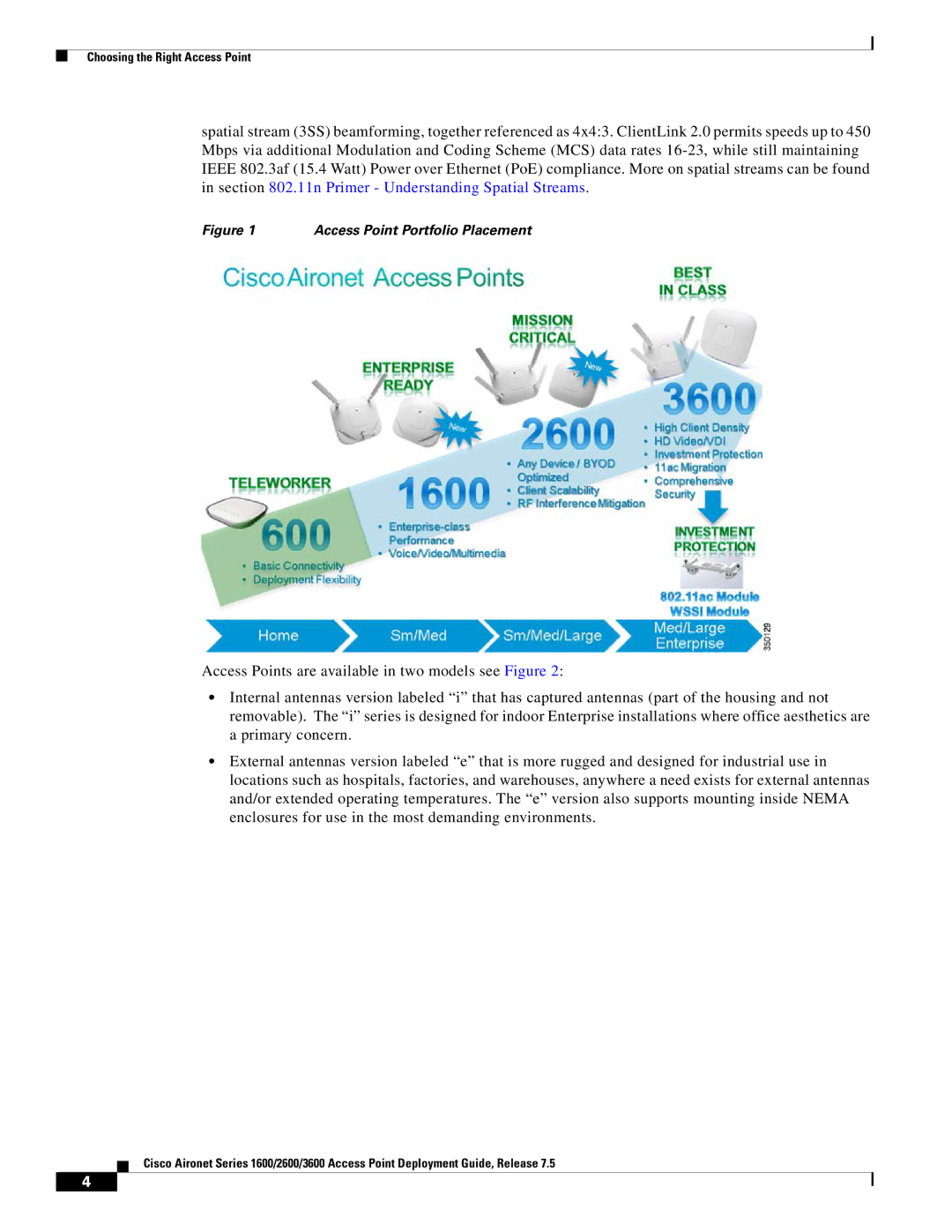 Cisco Systems AIRRM3000ACAK9 manual Access Point Portfolio Placement 