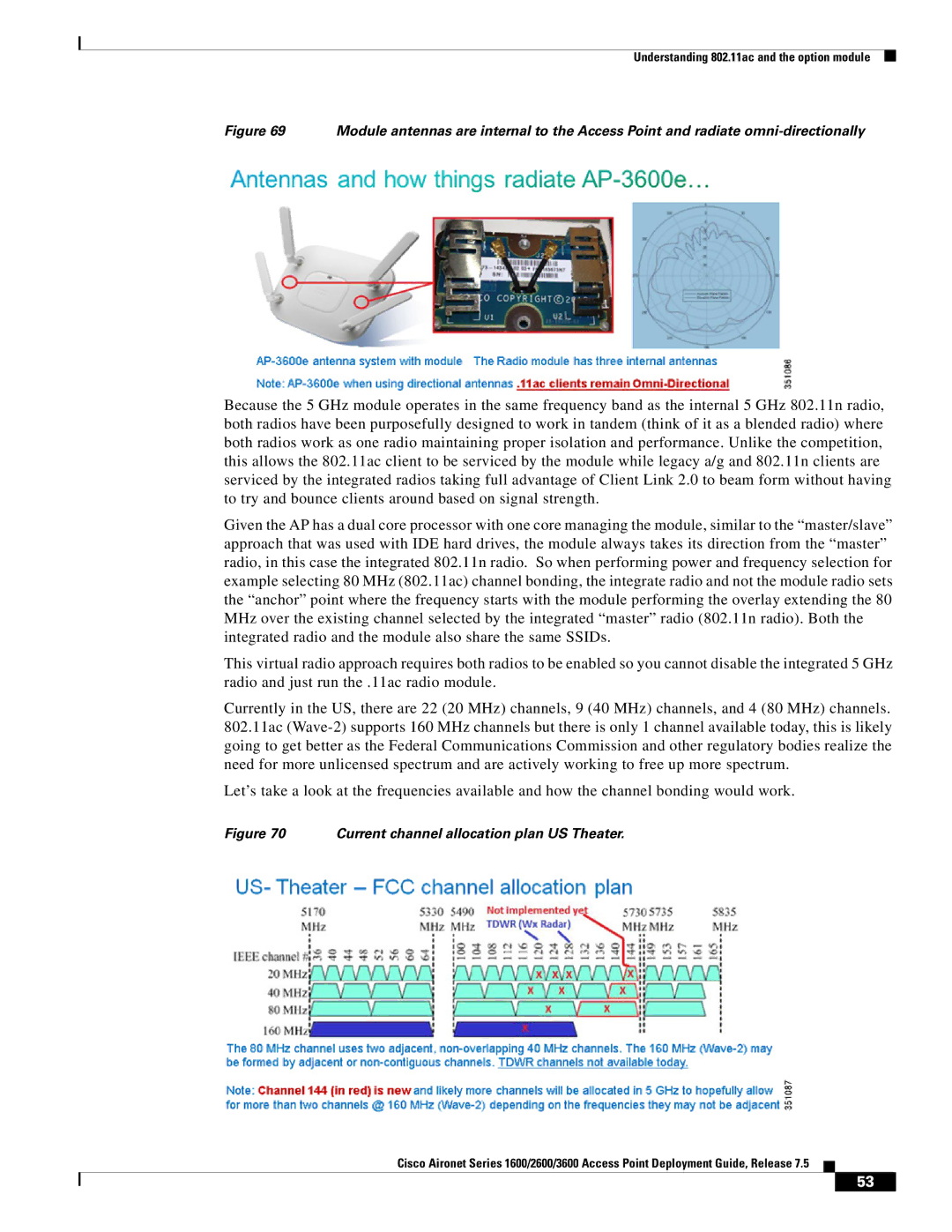 Cisco Systems AIRRM3000ACAK9 manual Current channel allocation plan US Theater 