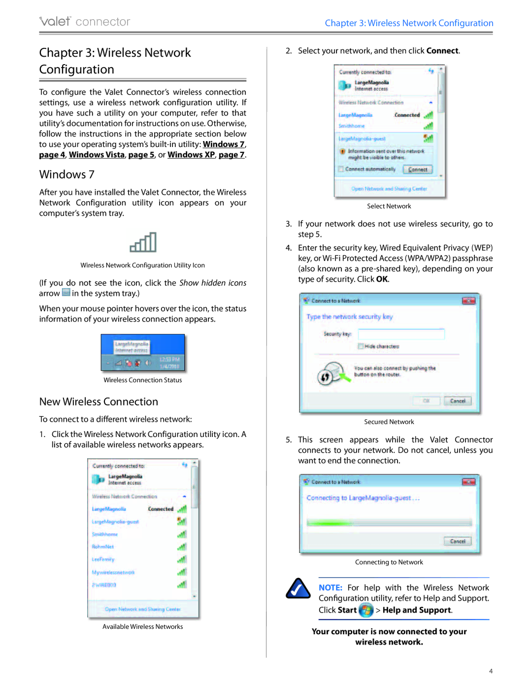 Cisco Systems AM10 manual Wireless Network Configuration, Windows, New Wireless Connection 