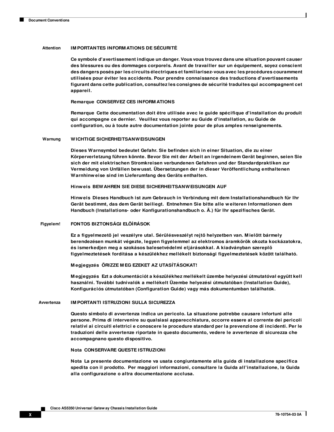 Cisco Systems AS5350 manual Document Conventions 