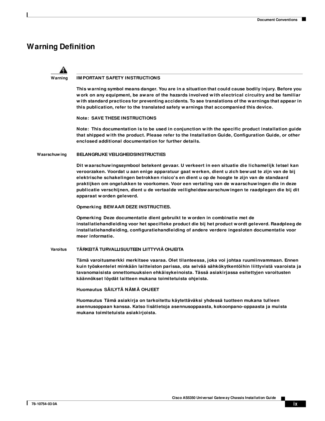 Cisco Systems AS5350 manual Document Conventions 