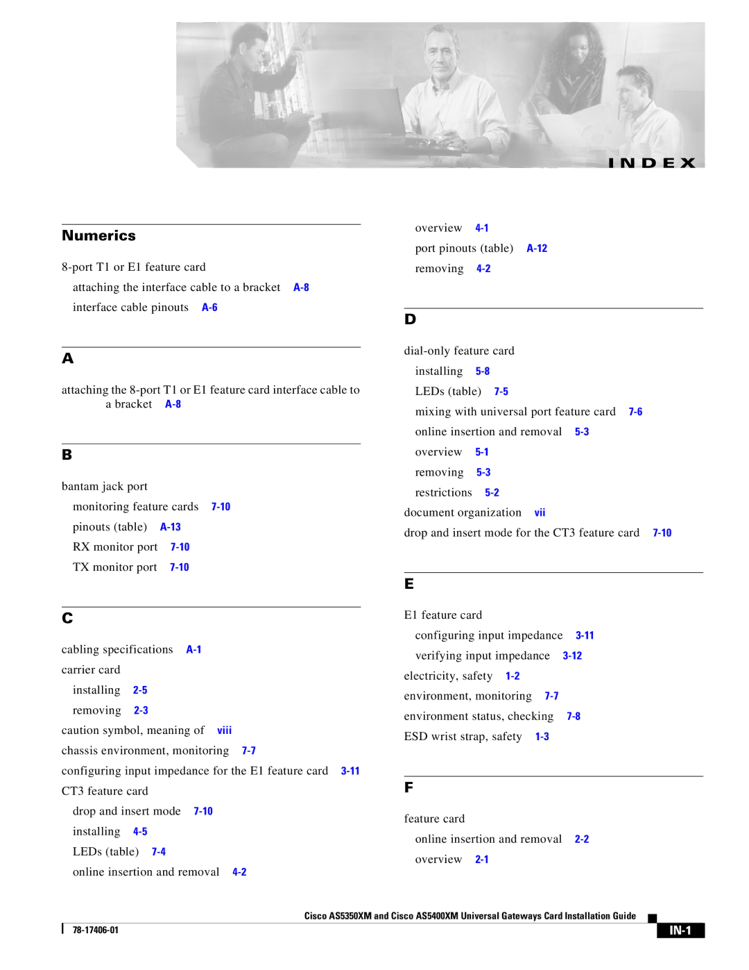 Cisco Systems AS5400XM, AS5350XM manual Numerics 