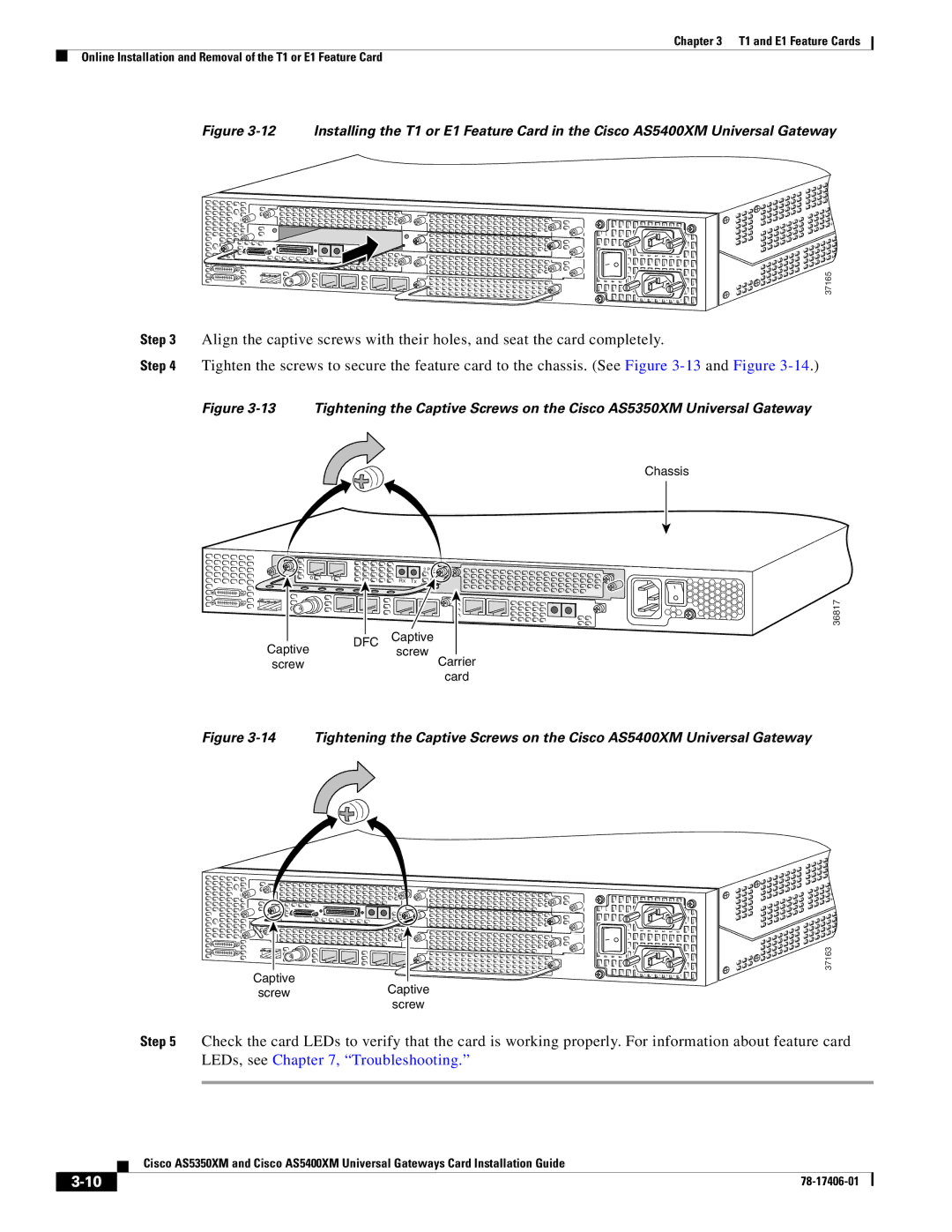 Cisco Systems AS5350XM, AS5400XM manual 36817 