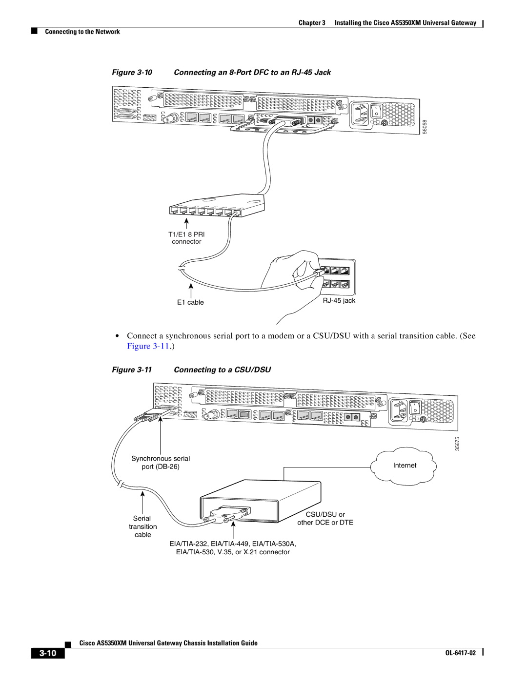 Cisco Systems AS5350XM manual Connecting an 8-Port DFC to an RJ-45 Jack 