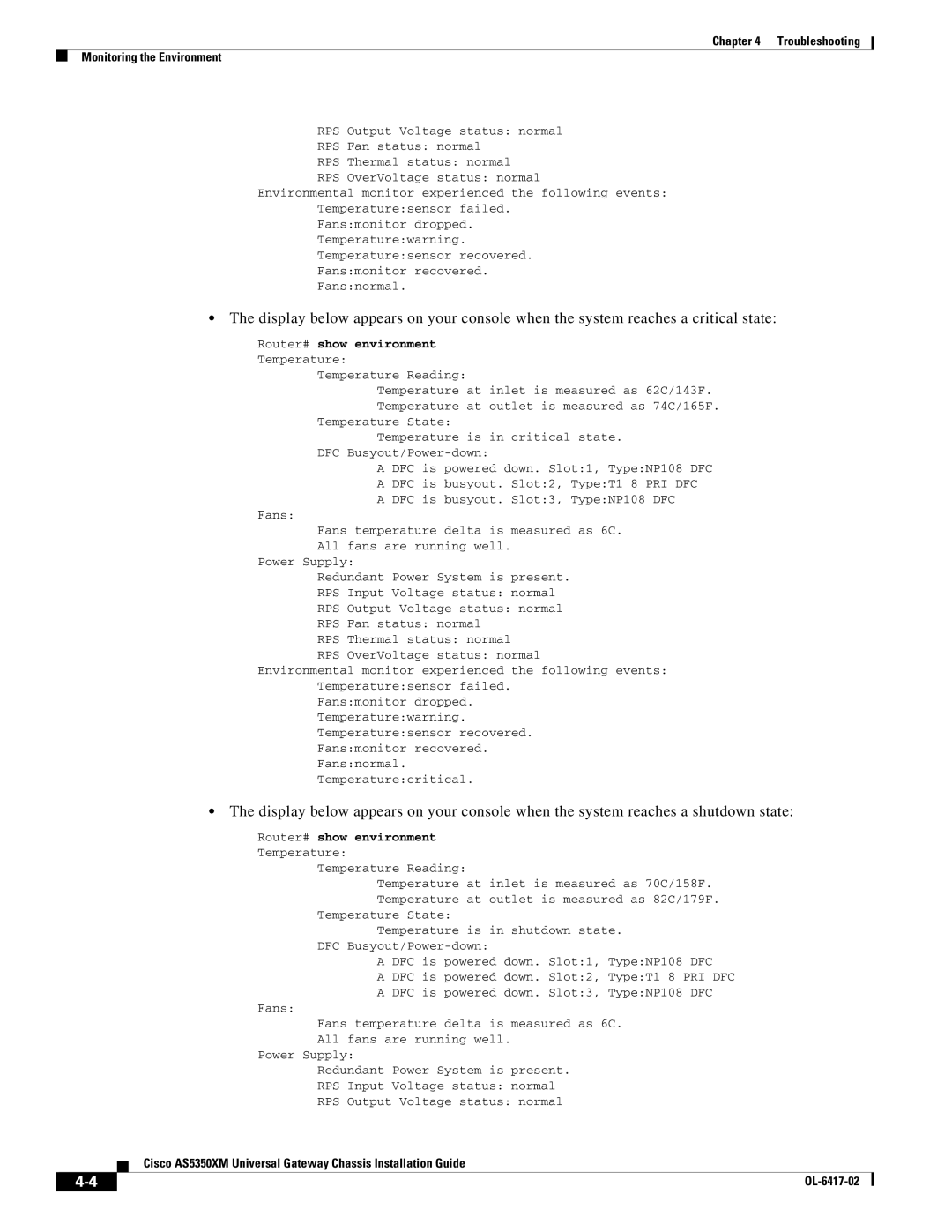 Cisco Systems AS5350XM manual Power Supply 