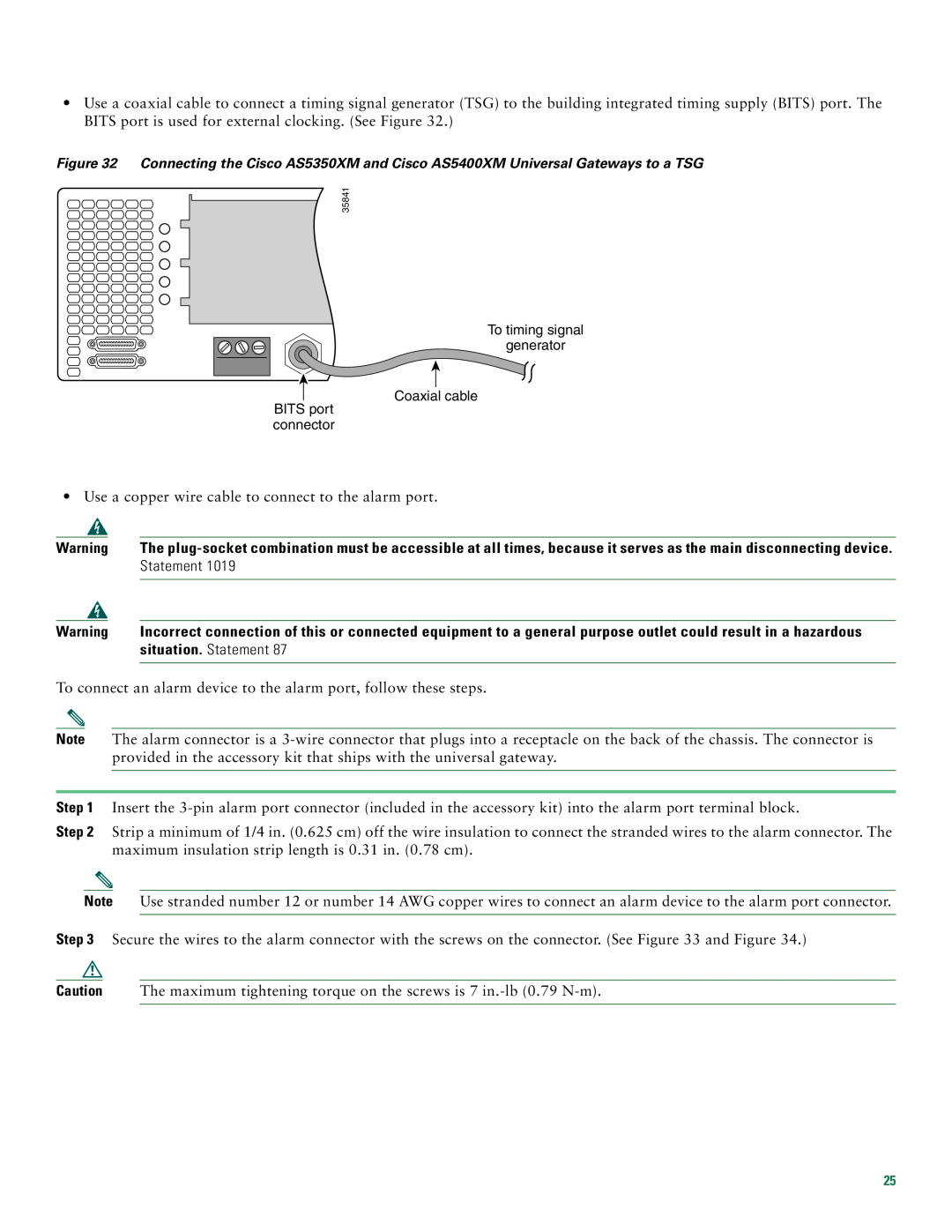 Cisco Systems AS5400XM quick start situation. Statement 