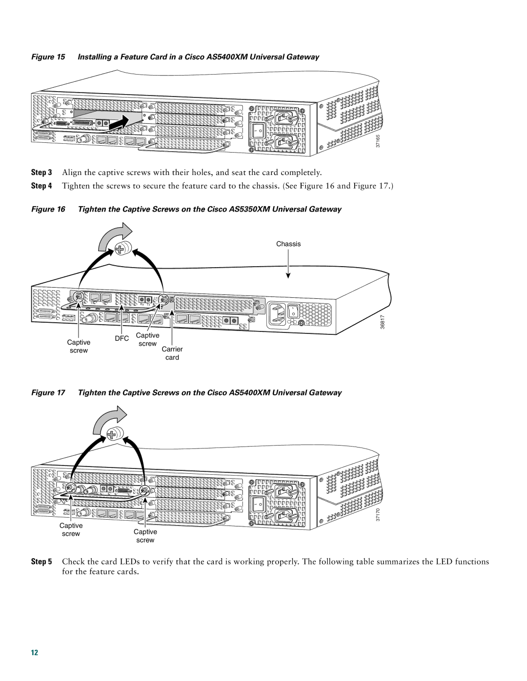 Cisco Systems AS5400XM quick start Dfc 