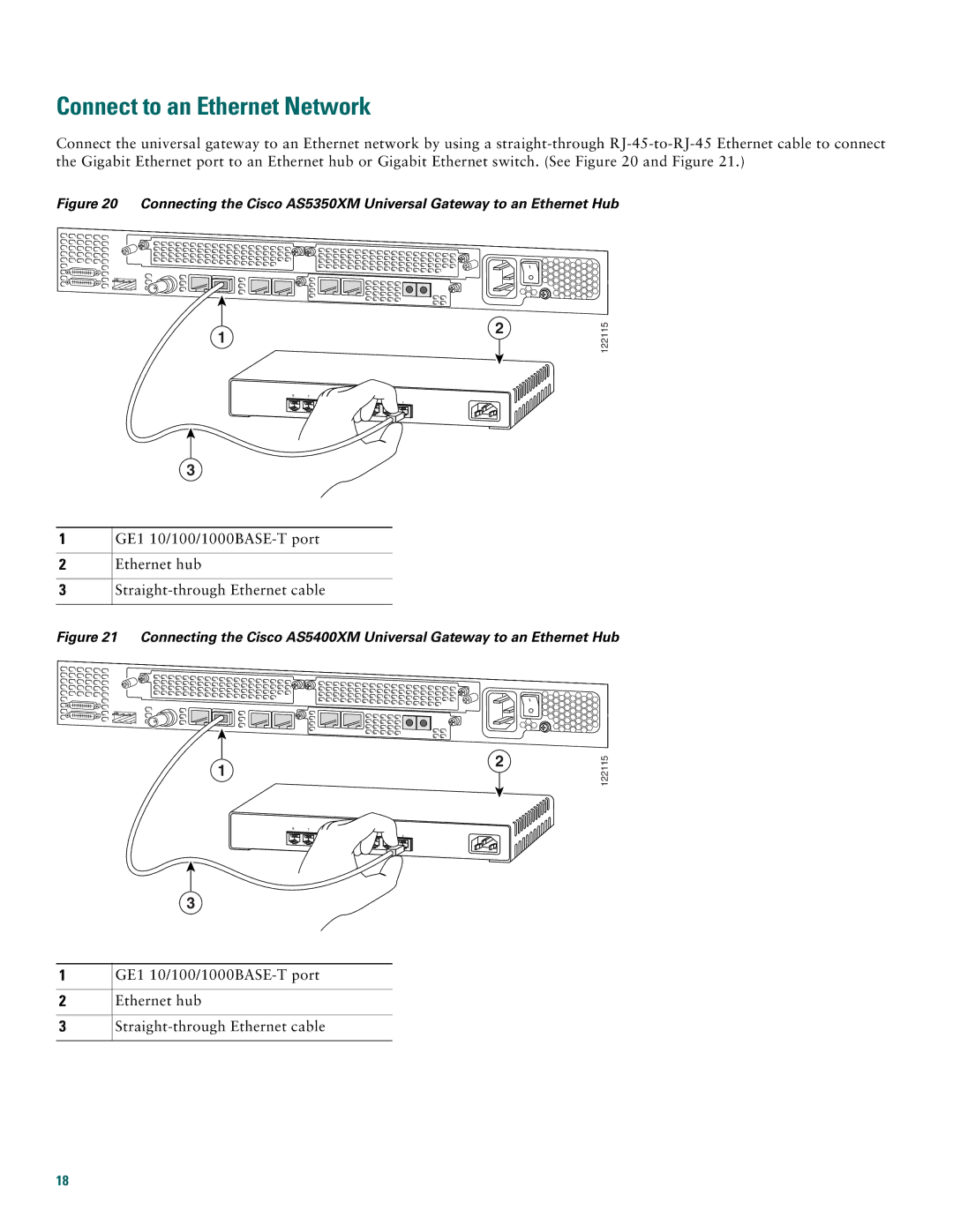 Cisco Systems AS5400XM quick start Connect to an Ethernet Network 