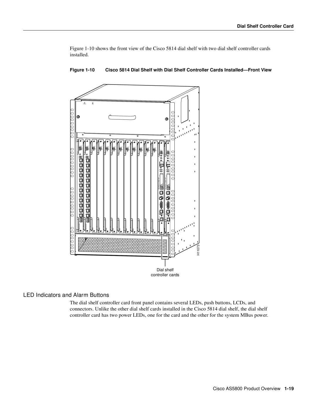 Cisco Systems AS5800 manual LED Indicators and Alarm Buttons 