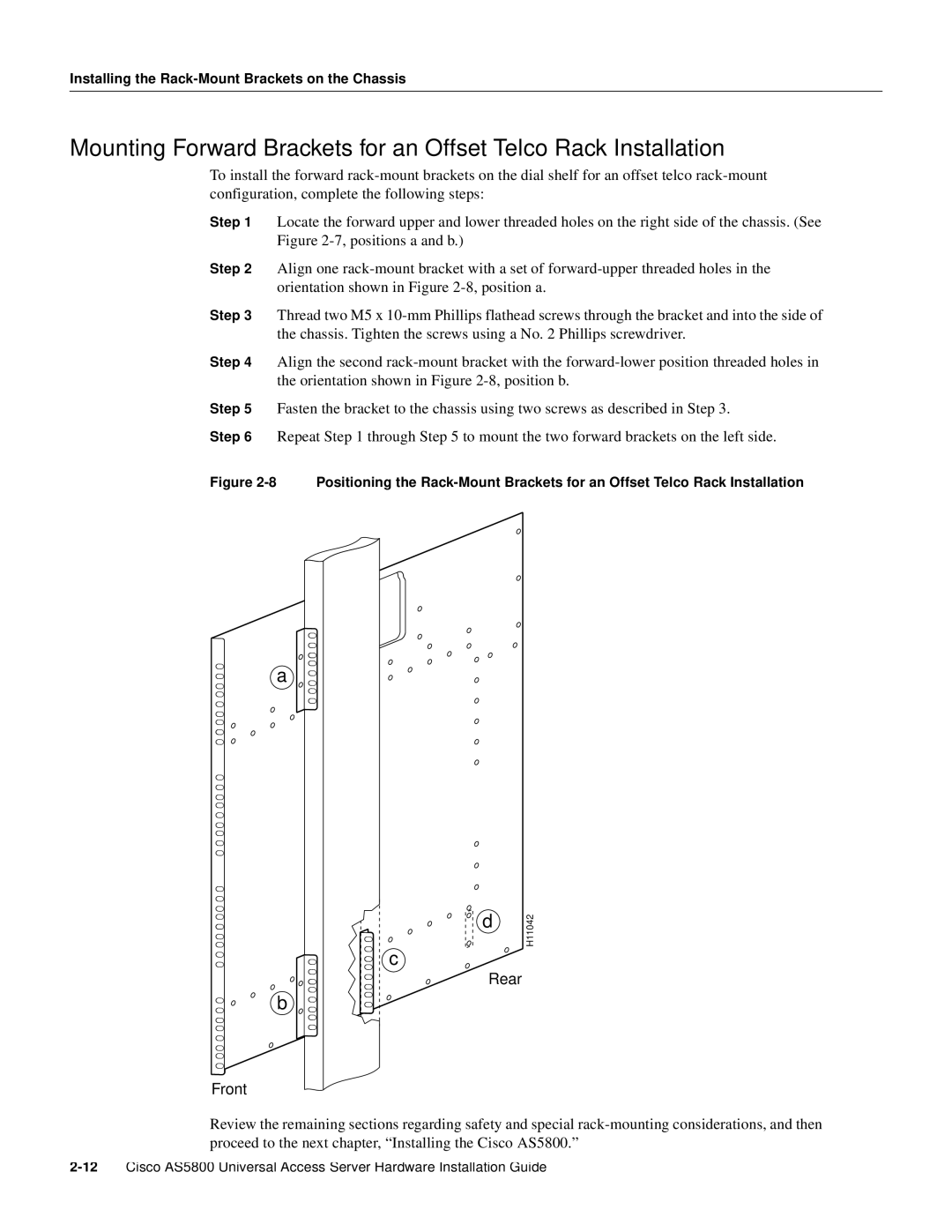 Cisco Systems AS5800 manual Rear Front 