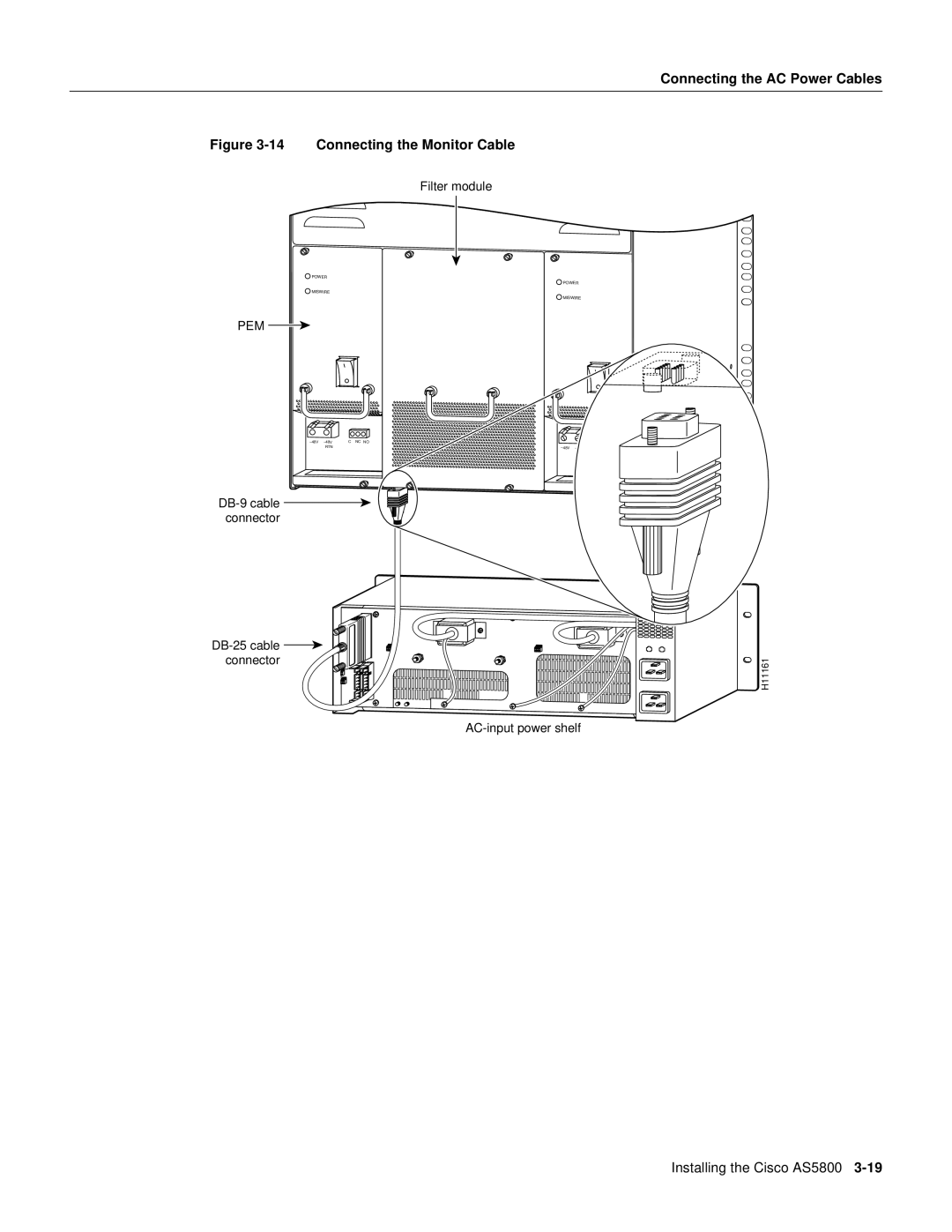 Cisco Systems AS5800 manual Connecting the Monitor Cable 