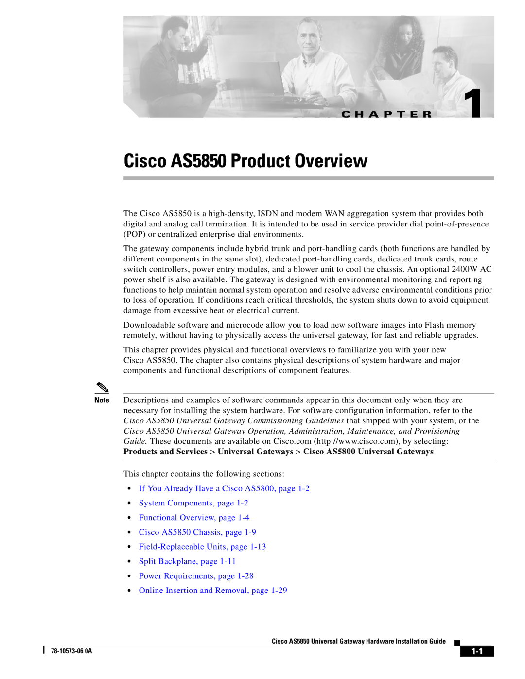 Cisco Systems manual Cisco AS5850 Product Overview 